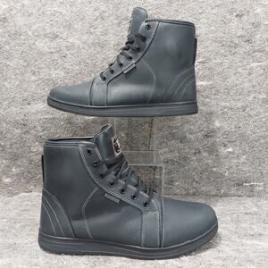 Indie Ridge Comanche Motorcycle Boots Men's Size 12 Black Moto Waterproof Biker